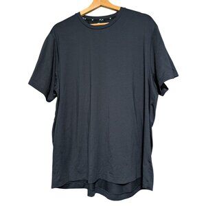 FLX Mens XXL Commuter Urban Wool Blend Short Sleeve T-Shirt Charcoal